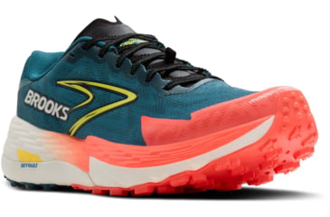 Image of Brooks Catamount 4 Trailrunning Shoes - Mens, Legion Blue/Celestial/Flame, 10.0 US/Medium, 1104411D407.100
