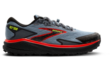 Image of Brooks Divide 5 Trailrunning Shoes - Mens, Citadel/Ebony/Lime, 11.5 US/Medium, 1104291D004.115
