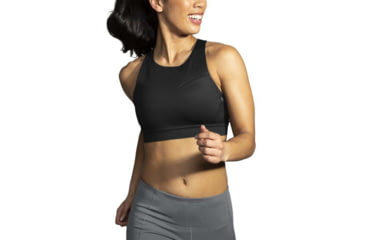 Image of Brooks Drive 3 Pocket Run Bra - Womens, Black, 38AB, 350080001.038AB