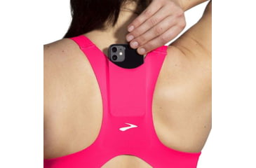 Image of Brooks Drive 3 Pocket Run Bra - Womens, Hyper Pink, 30AB, 350080620.030AB