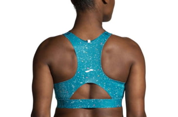 Image of Brooks Drive 3 Pocket Run Bra - Womens, Lagoon Speckle Print, 38AB, 350080464.038AB