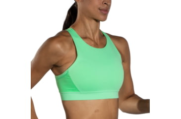 Image of Brooks Drive 3 Pocket Run Bra - Womens, Neo Green, 32AB, 350080328.032AB