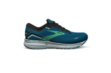 Image of Brooks Ghost 15 Running Shoes - Mens, Moroccan Blue/Black/Spring Bud, 12.5 Medium, 1103931D462.125