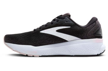 Image of Brooks Ghost 16 Road Running Shoes - Womens, Black/White/Orchid Ice, 6.0 US/Medium, 1204071B077.060