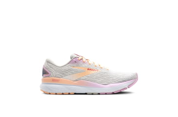 Image of Brooks Ghost 16 Road Running Shoes - Womens, White/Grey/Orchid, 8, 1204071B186.080