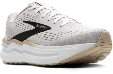 Image of Brooks Ghost Max 2 Road Running Shoes - Mens, White/Pelican/Oyster, 9.0 US/Medium, 1104311D125.090
