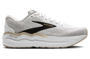 Image of Brooks Ghost Max 2 Road Running Shoes - Mens, White/Pelican/Oyster, 9.0 US/Medium, 1104311D125.090