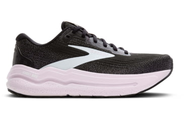 Image of Brooks Ghost Max 2 Road Running Shoes - Womens, Black/White/Orchid Ice, 8.5 US/Medium, 1204201B077.085
