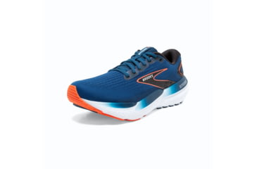 Image of Brooks Glycerin 21 Running Shoes - Mens, Blue Opal/Black/Nasturtium, 12.0, 1104191D474.120