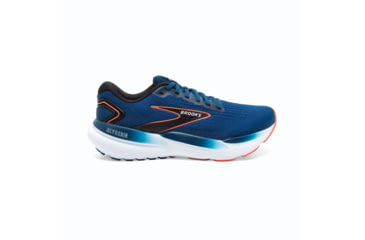 Image of Brooks Glycerin 21 Running Shoes - Mens, Blue Opal/Black/Nasturtium, 12.0, 1104191D474.120