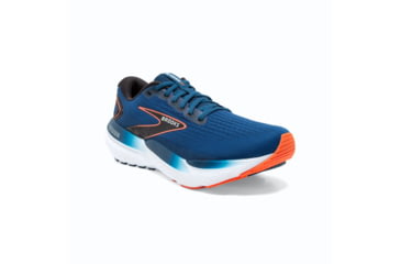 Image of Brooks Glycerin 21 Running Shoes - Mens, Blue Opal/Black/Nasturtium, 12.0, 1104191D474.120
