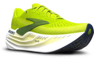 Image of Brooks Glycerin Max Road Running Shoes - Mens, Lime/Navy Peony/White, 9, 1D, 1104471D303.090
