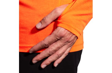 Image of Brooks High Point Long Sleeve Shirt - Mens, Bright Orange, Medium, 211474836.030