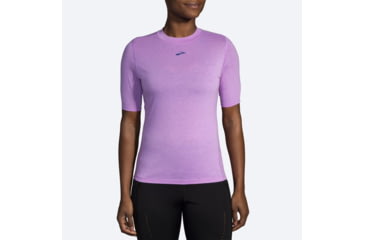 Image of Brooks High Point Short Sleeve - Womens, Bright Purple, Small, 221638558.025