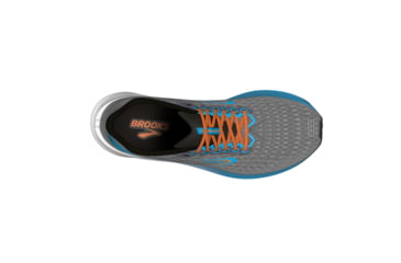 Image of Brooks Hyperion 2 Running Shoes - Mens, Grey/Atomic Blue/Scarlet, 9 Medium, 1104071D020.090