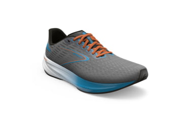 Image of Brooks Hyperion 2 Running Shoes - Mens, Grey/Atomic Blue/Scarlet, 9 Medium, 1104071D020.090