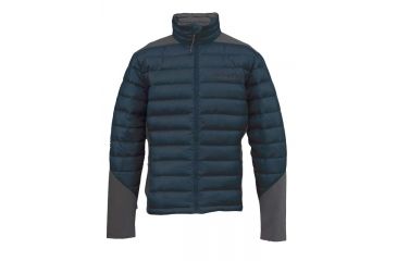 Image of Hybrid Down Sweater-Smoke-Small