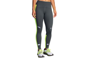 Image of Brooks Run Visible Thermal Tight - Womens, Asphalt/Nightlife, Extra Small, 221640044.020