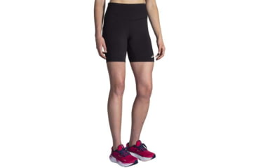 Image of Brooks Spark 8 Short Tight - Womens, Black, Small, 221662001.025