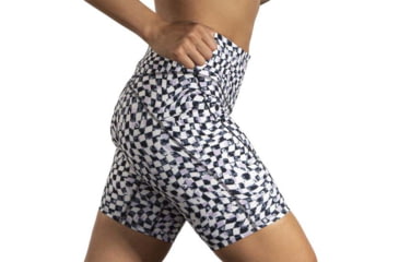 Image of Brooks Spark 8 Short Tight - Womens, Speed Check B/W, Small, 221662004.025
