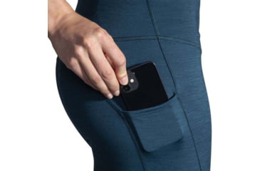 Image of Brooks Spark Tight - Womens, Htr Ocean Drive, Medium, 221664445.030