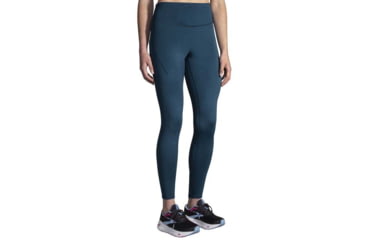 Image of Brooks Spark Tight - Womens, Htr Ocean Drive, Medium, 221664445.030
