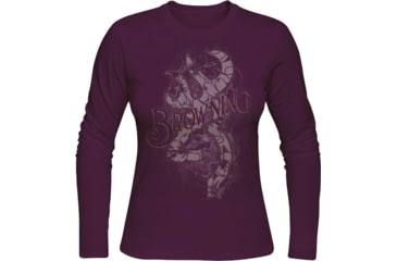Image of Browning Bg Women's Longsleeve Bead Buckmark Shirt Large Purple