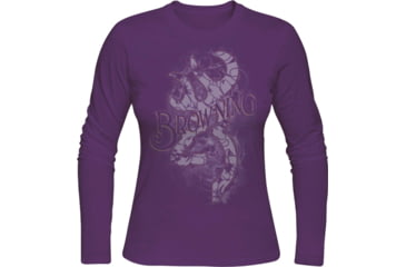 Image of Browning Bg Women's Longsleeve Bead Buckmark Shirt X-large Purple