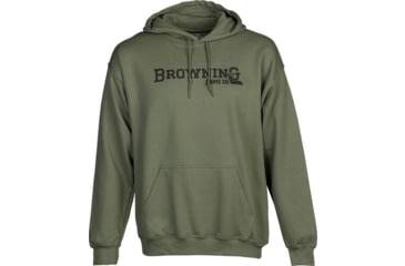 Image of Browning Branded Buck Mark Hoodie - Men's, Green, 2XL, 5030016405