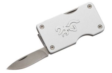 Image of Browning Buckmark Money Clip Knife,Silver 3220122