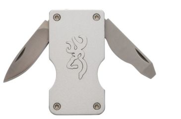 Image of Browning Buckmark Money Clip Knife,Silver 3220122