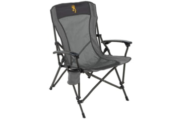 Image of Browning Camping Fireside Chair w/Gold Buckmark, Charcoal/Gray, 8517158