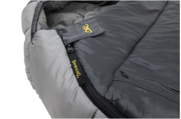 Image of Browning Camping McKinley -30 Degrees Sleeping Bag, Charcoal/Gray, 4893958