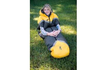 Image of Browning Camping Refuge +15 Sleeping Bag, Charcoal/Gold, 4820036