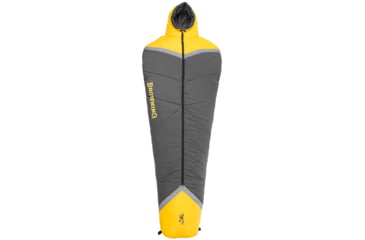 Image of Browning Camping Refuge +15 Sleeping Bag, Charcoal/Gold, 4820036
