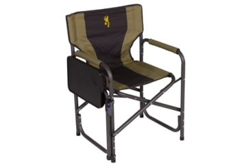 Image of Browning Camping Rimfire Folding Chair w/Multi-Position Side Table, Khaki/Coal, 8532514