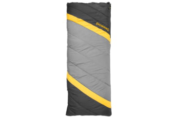 Image of Browning Camping Side-by-Side 0 Double-Wide Sleeping Bag, Gray/Charcoal, 4859936