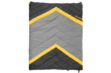 Image of Browning Camping Side-by-Side 0 Double-Wide Sleeping Bag, Gray/Charcoal, 4859936