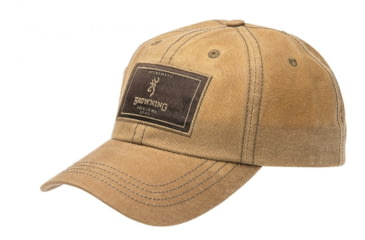 Image of Browning Men's Cap Antiquity Wax Rec Patch, Tan Wax, 308060481