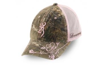 Image of Browning Country Girl Cap,Real-Tree Xtra/Pink 308183241
