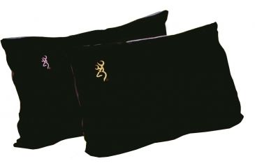 Image of Browning Fleece Pillow, Black with Pink Buckmark 106439