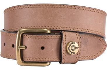 Image of Browning Leather Belt 40'' Tan W/shotshell Head On Loop