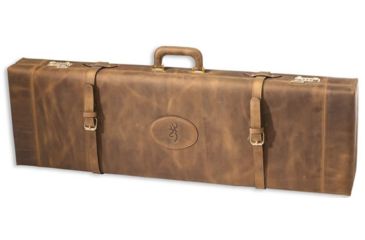Image of Browning Leather Distressed Fitted Gun Shotgun Case, 1424208408