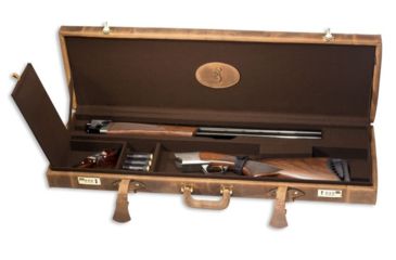 Image of Browning Leather Distressed Fitted Gun Shotgun Case, 1424208408