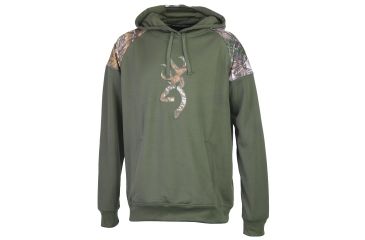 Image of Browning Mens Gauge Sweatshirt, Forest Night, Medium A000063230303