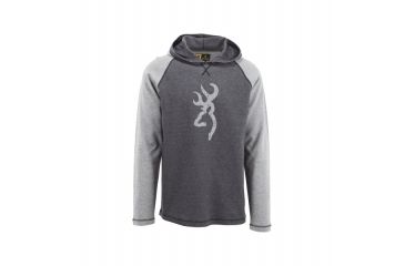 Image of Browning Mens Pavant Hooded Tee, Heather Castlerock, Large, A000302900104