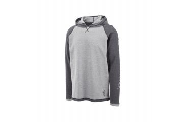 Image of Browning Mens Pavant Hooded Tee, Heather Castlerock, Large, A000302900104