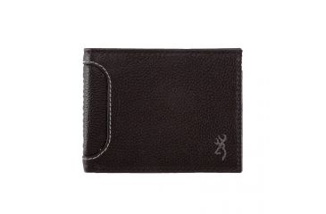 Image of Browning Range Bi-Fold Leather Wallet, Burnished Black, OS, A000289200199