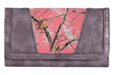Image of Browning Wallet Baily Large Gunmetal Grey/coral Camo