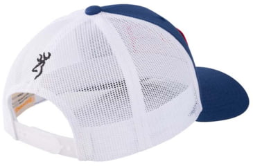 Image of Browning Wallow Mesh Snapback BG Stick Patch Cap, Blue/White, One Size, 308788651